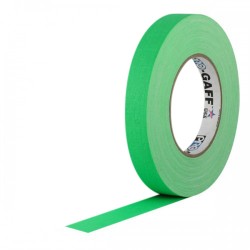 Protapes PG1FLGREEN Gaffer Mate Original en 2,54cm / 1 " de ancho VERDE Fluorescent