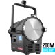 Rayzr 7 Premium Pack Fresnel LED de 7 pulgadas de 200W DAYLIGHT con maleta y barn doors