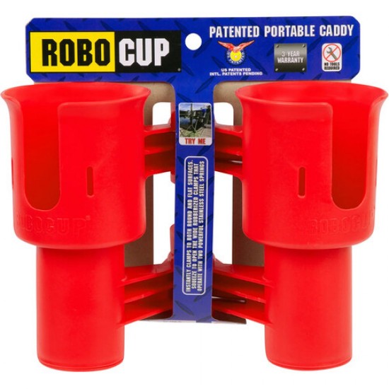 Robocup Soporte para bebidas y tazas con abrazadera (rojo)