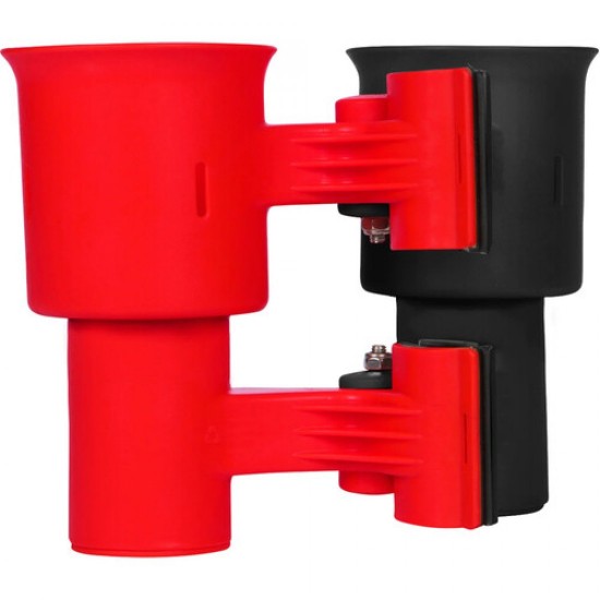 Robocup Soporte para bebidas y tazas con abrazadera (rojo/negro)