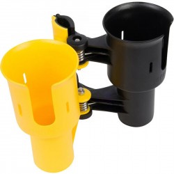 Robocup Soporte para bebidas y tazas con abrazadera (amarillo/negro)