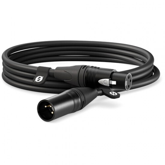 Rode XLR3M Cable XLR Pro XLR3F a XLR3M Negro 3mts