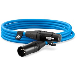 Rode XLR3M-B Cable XLR Pro XLR3F a XLR3M Azul 3mts