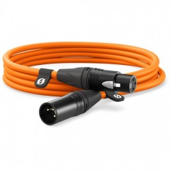 Rode XLR3M-O Cable XLR Pro XLR3F a XLR3M Naranja 3mts