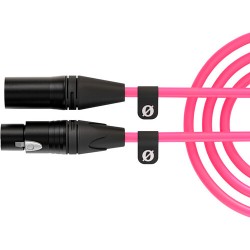 Rode XLR3M-P Cable XLR Pro XLR3F a XLR3M Rosado 3mts