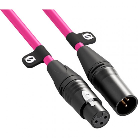 Rode XLR3M-P Cable XLR Pro XLR3F a XLR3M Rosado 3mts