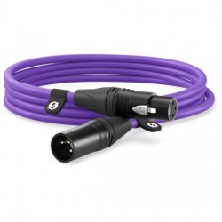 Rode XLR3M-PU Cable XLR Pro XLR3F a XLR3M Morado 3mts