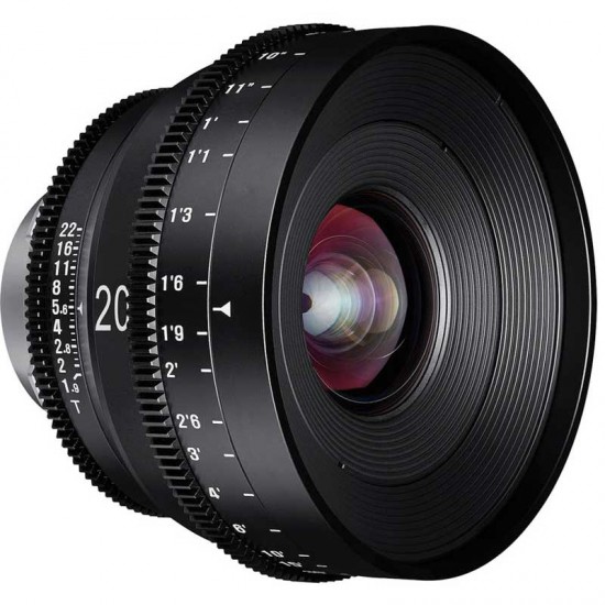 Rokinon Xeen 20mm MFT Lente T1.9 para micro 4/3"