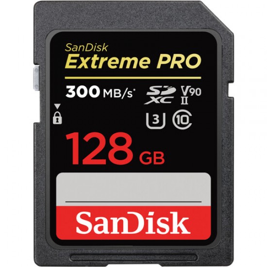 SanDisk SDHC Extreme Pro 128GB UHS-II V90 300 MB/s