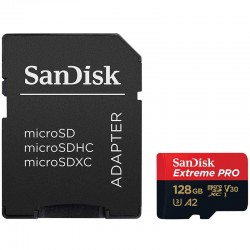 SanDisk microSDXC 128GB Extreme Pro UHS-I  Tarjeta de memoria V30