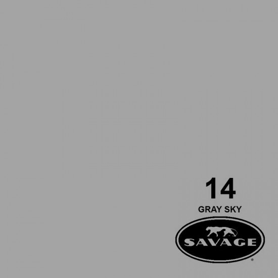 Savage Fondo de Papel "Gray Sky" Gris Cielo para backdrop de 2,72  x 11 mts SAV-14