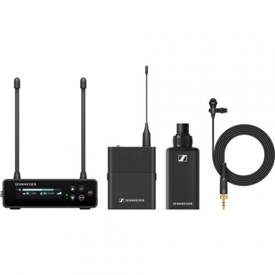 Sennheiser EW-DP ENG SET Sistema Inalámbrico lavalier + Plug-on para Cámara con mic ME2  (R4-9: 552 a 607 MHz)