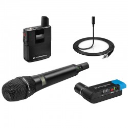 Sennheiser AVX-COMBO SET Sistema Micrófono Inalámbrico Lavalier ME2 (balita)  + Mic de Mano MD42 AVX