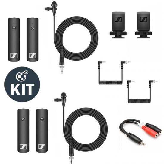 Sennheiser Kit XSW-D 2 Lavalier Portátil Inalámbrico con mic ME2-II y receptor 3.5mm