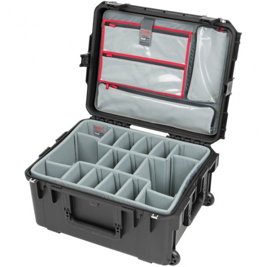 SKB 2217-10PL Maleta impermeable con ruedas tirador separadores Think Tank Photo y organizador de tapa