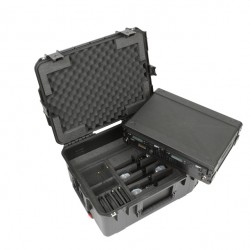 SKB 221710WMC Maleta impermeable con Fly Rack de 2U para sistemas inalámbricos de microfonía 