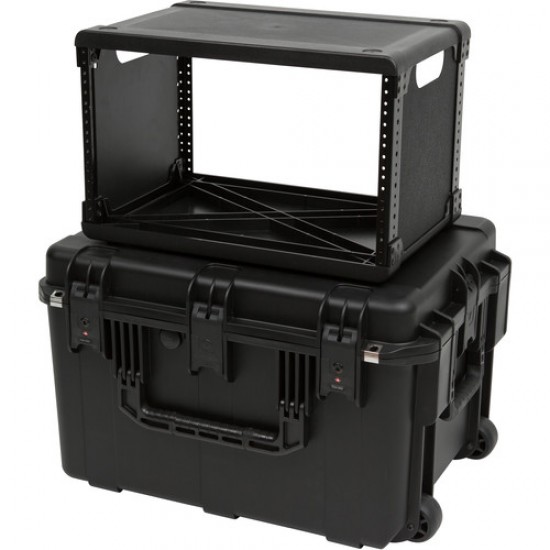 SKB 2317M146U Maleta impermeable Fly Rack de 6U con ruedas y tirador