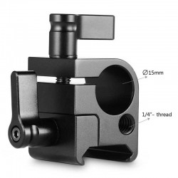 SmallRig 1254 Rod Clamp (15mm) con agarre a NATO