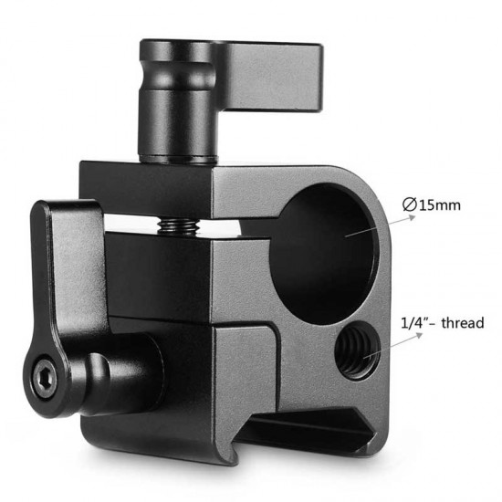 SmallRig 1254 Rod Clamp (15mm) con agarre a NATO