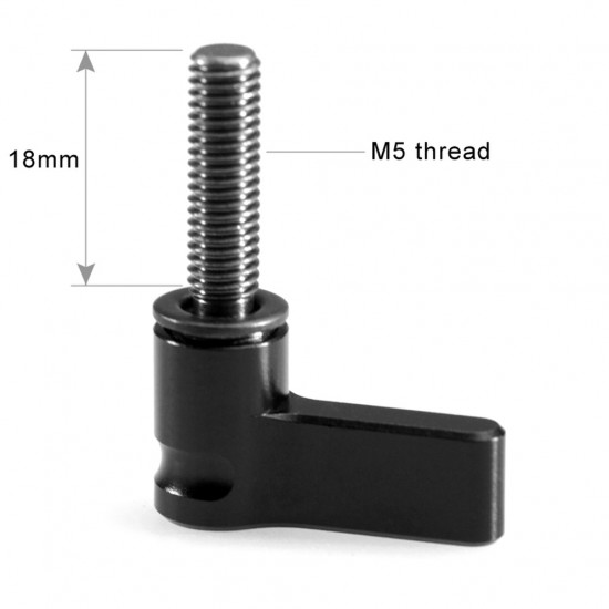 SmallRig 1565 Perno Ratchet Wingnut con rosca M5 (18 mm) 