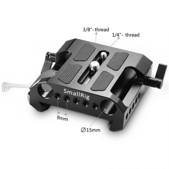 SmallRig 1642 Base Plate  Arri Style con sistema para rods 15mm