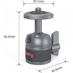 SmallRig 2796 Cabezal Compacto hasta 3 kg.