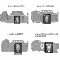 Smallrig 2902 Placa estilo 200PL para jaulas