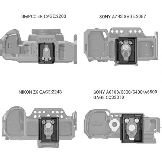 Smallrig 2902 Placa estilo 200PL para jaulas