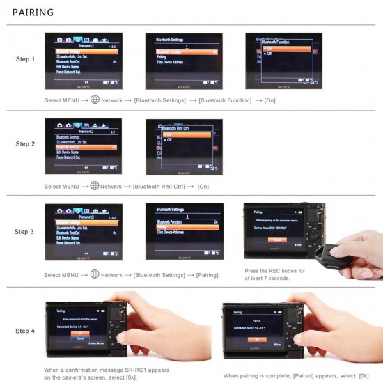 SmallRig 2924 Control remoto inalámbrico para Sony