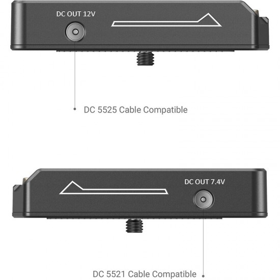 SmallRig 3018 Placa Adapter Batería NP-F para cámaras con dos salidas 7.4V y 12V