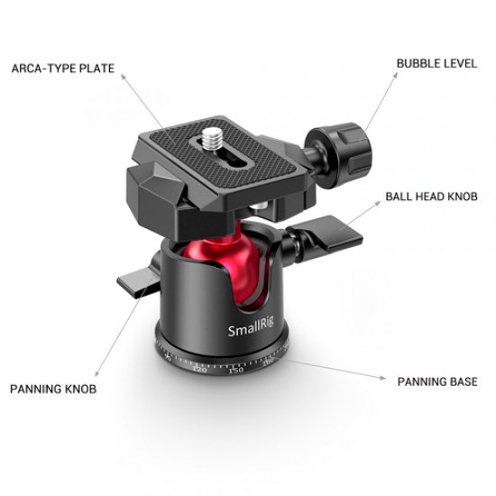 SmallRig 3134 cage en Kit con mini trípode y cabezal para Sony A7C 