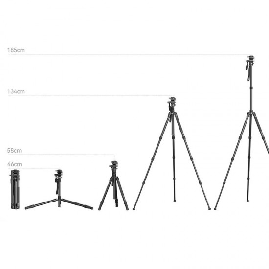 SmallRig 4307 Trípode Vídeo de aluminio CT195 FreeBlazer