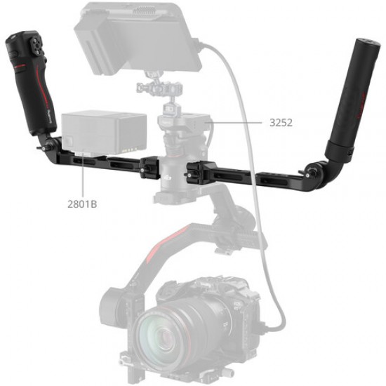 SmallRig 4327 Mango doble con control para la serie DJI RS