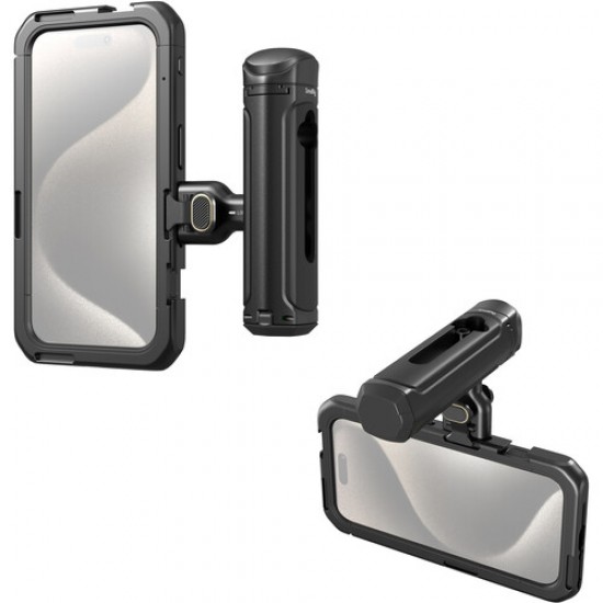 SmallRig 4398 Video Cage para iPhone 15 Pro con agarre