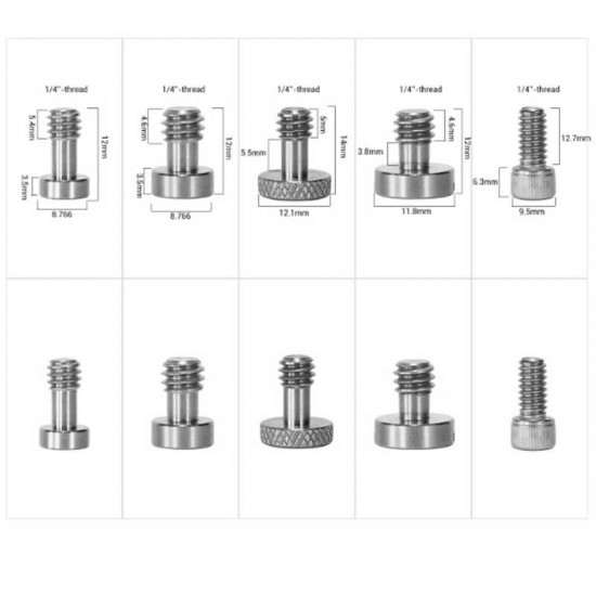 SmallRig MB2735 Kit de Pernos de 1/4" + 3/8" Screw Pack 26 + Herramienta Explorer