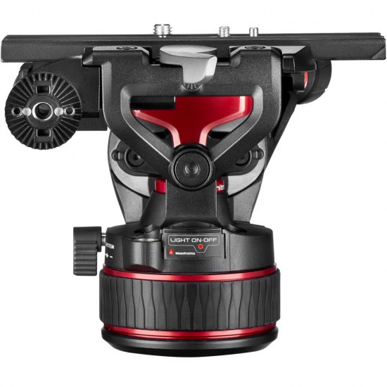  Manfrotto Kit Nitrotech 612 Cabezal Video con trípode alumino Twin