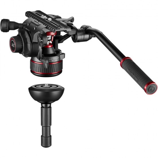  Manfrotto Kit Nitrotech 612 Cabezal Video con trípode alumino Twin