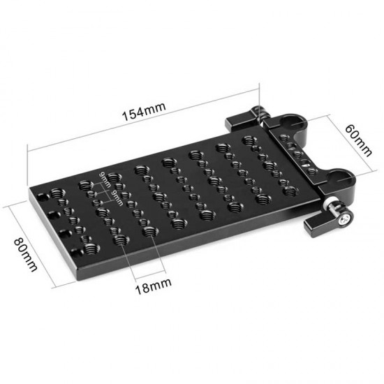 SmallRig 1093 Cheese Plate con rods de 15mm