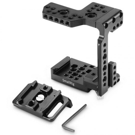 SmallRig 2098 Half Cage para Sony A7R III / A7III / A7II / A7RII / A7SII con sistema QR