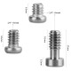 SmallRig 1713 Kit de Pernos de 1/4" Mounting Screw Pack 