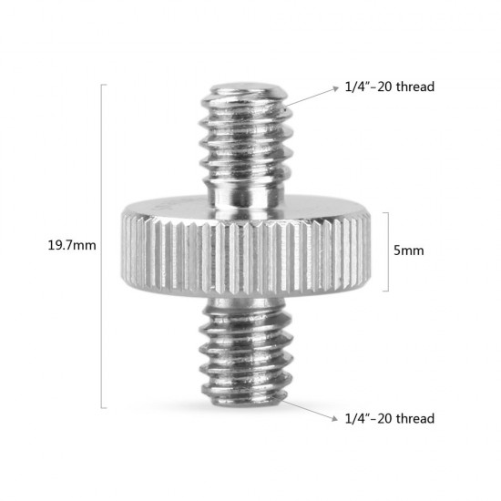 SmallRig 828 Adaptadores (2) macho de 1/4  a 1/4 spigot