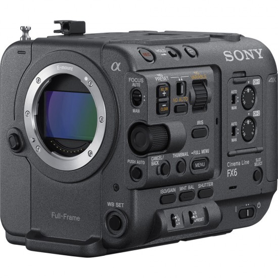 Sony FX6 Cámara de cine Full Frame Sensor Exmor R CMOS 4K 