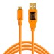 Tether Tools CU5430ORG Cable USB 2.0 A Male a Micro-B 5-Pin de 4.60mts 