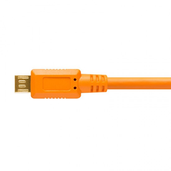 Tether Tools CU5430ORG Cable USB 2.0 A Male a Micro-B 5-Pin de 4.60mts 