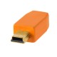 Tether Tools CU5407 Cable USB 2.0 a Mini-B 5-Pin de 1.80mts Naranja