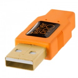 Tether Tools CU5407 Cable USB 2.0 a Mini-B 5-Pin de 1.80mts Naranja