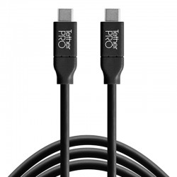 Tether Tools CUC15-BLK Cable USB-C a USB-C de 4.6mts 