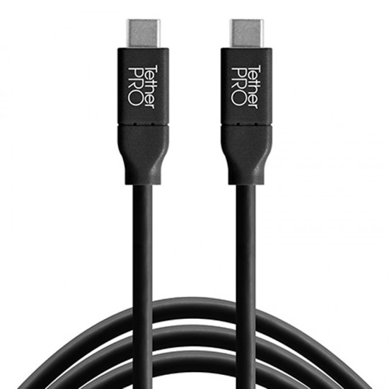 Tether Tools CUC03-BLK Cable USB-C a USB-C de 90 cm (color negro)