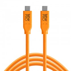 Tether Tools CUC15ORG Cable USB-C a USB-C de 4.6mts 