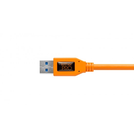 Tether Tools CUC3215ORG Cable USB-C a USB-3.0 de 4.6mts 